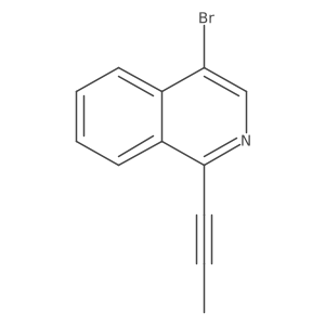 4-Bromo-1-(prop-1-yn-1-yl)isoquinoline结构式