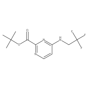 Tert-butyl 4-[(2,2,2-trifluoroethyl)amino]pyrimidine-2-carboxylate Structure
