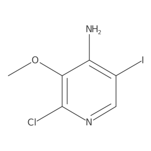 2-Chloro-5-iodo-3-methoxypyridin-4-amine结构式