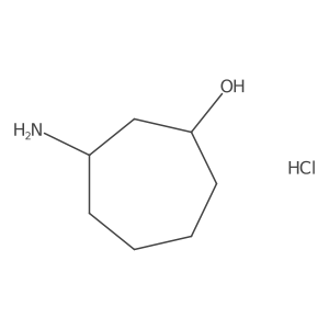 trans-3-Amino-cycloheptanol hydrochloride Structure