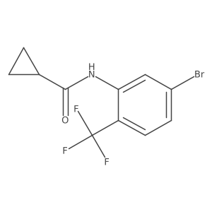 N-(5-bromo-2-(trifluoromethyl)phenyl)cyclopropanecarboxamide Structure