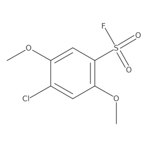 4-Chloro-2,5-dimethoxybenzene-1-sulfonyl fluoride结构式