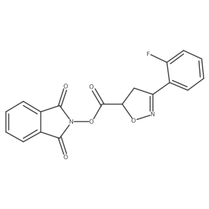 1,3-dioxo-2,3-dihydro-1H-isoindol-2-yl 3-(2-fluorophenyl)-4,5-dihydro-1,2-oxazole-5-carboxylate Structure