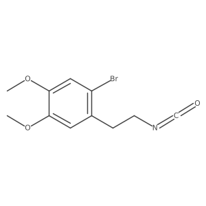 1-Bromo-2-(2-isocyanatoethyl)-4,5-dimethoxybenzene结构式