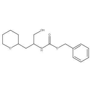 benzyl N-[1-hydroxy-3-(oxan-2-yl)propan-2-yl]carbamate结构式