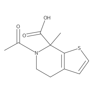 6-acetyl-7-methyl-4H,5H,6H,7H-thieno[2,3-c]pyridine-7-carboxylic acid Structure