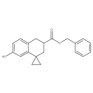 benzyl 6'-hydroxy-2',3'-dihydro-1'H-spiro[cyclopropane-1,4'-isoquinoline]-2'-carboxylate Structure