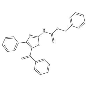 benzyl N-(5-benzoyl-4-phenyl-1,3-thiazol-2-yl)carbamate Structure