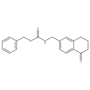 benzyl N-[(5-oxo-5,6,7,8-tetrahydronaphthalen-2-yl)methyl]carbamate结构式