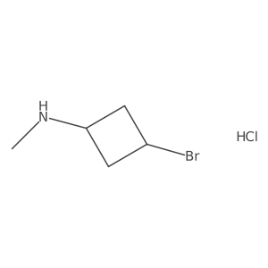 3-bromo-N-methylcyclobutan-1-amine hydrochloride Structure
