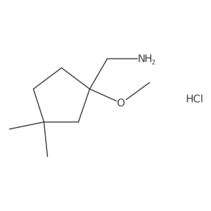 1-(1-Methoxy-3,3-dimethylcyclopentyl)methanamine hydrochloride结构式
