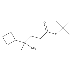 tert-Butyl 4-amino-4-cyclobutylpentanoate Structure