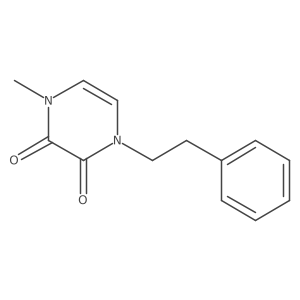 1-Methyl-4-(2-phenylethyl)-1,2,3,4-tetrahydropyrazine-2,3-dione结构式