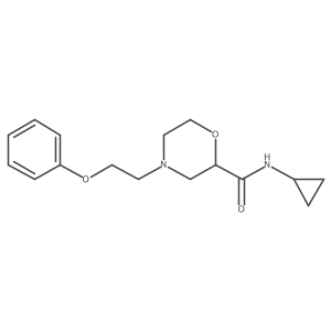 N-cyclopropyl-4-(2-phenoxyethyl)morpholine-2-carboxamide Structure