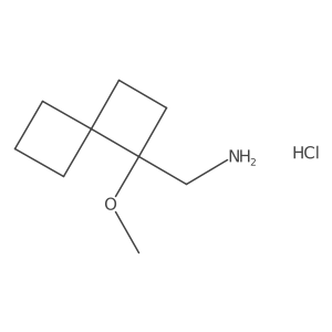 (1-Methoxyspiro[3.3]heptan-1-yl)methanamine hydrochloride Structure
