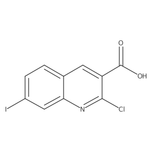 2-Chloro-7-iodoquinoline-3-carboxylic acid Structure
