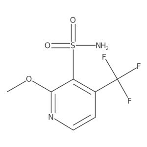 2-Methoxy-4-(trifluoromethyl)pyridine-3-sulfonamide结构式