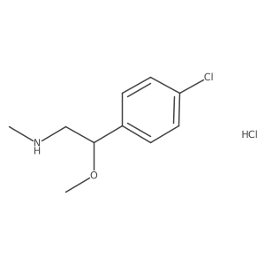 [2-(4-Chlorophenyl)-2-methoxyethyl](methyl)amine hydrochloride Structure