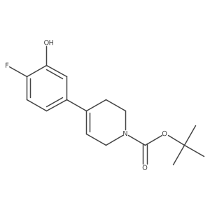 tert-butyl 4-(4-fluoro-3-hydroxyphenyl)-3,6-dihydropyridine-1(2H)-carboxylate结构式