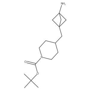 Tert-butyl 4-({3-aminobicyclo[1.1.1]pentan-1-yl}methyl)piperidine-1-carboxylate Structure