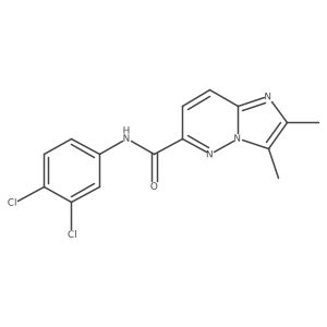 N-(3,4-dichlorophenyl)-2,3-dimethylimidazo[1,2-b]pyridazine-6-carboxamide Structure