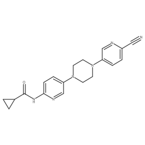 N-{5-[4-(6-cyanopyridin-3-yl)piperazin-1-yl]pyridin-2-yl}cyclopropanecarboxamide Structure