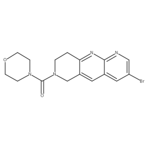 4-{3-bromo-6H,7H,8H,9H-pyrido[2,3-b]1,6-naphthyridine-7-carbonyl}morpholine结构式