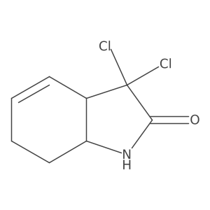 rel-(3aR,7aS)-3,3-Dichloro-1,3,3a,6,7,7a-hexahydro-2H-indol-2-one Structure