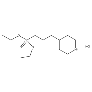 Diethyl (3-(piperidin-4-yl)propyl)phosphonate hydrochloride结构式