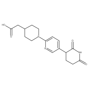 1-[5-(2,6-Dioxo-3-piperidinyl)-2-pyridinyl]-4-piperidineacetic acid结构式