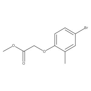 (4-Bromo-2-methyl-phenoxy)-acetic acid methyl ester Structure