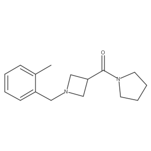 1-{1-[(2-Methylphenyl)methyl]azetidine-3-carbonyl}pyrrolidine结构式
