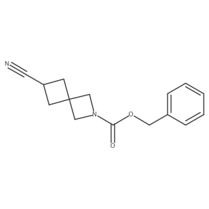 Benzyl 6-cyano-2-azaspiro[3.3]heptane-2-carboxylate结构式