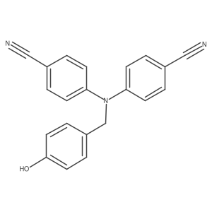 4,4a(2)-[[(4-Hydroxyphenyl)methyl]imino]bis[benzonitrile] Structure