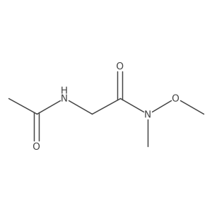 2-acetamido-N-methoxy-N-methylacetamide结构式