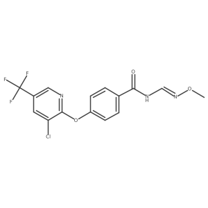 4-{[3-chloro-5-(trifluoromethyl)-2-pyridinyl]oxy}-N-[(methoxyimino)methyl]benzenecarboxamide Structure