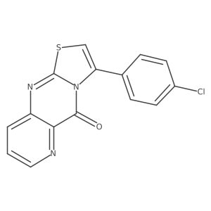 3-(4-Chlorophenyl)-5H-pyrido[3,2-d]thiazolo[3,2-a]pyrimidin-5-one Structure