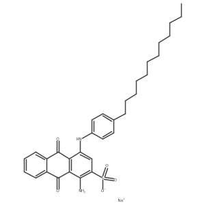 Sodium;1-amino-4-(4-dodecylanilino)-9,10-dioxoanthracene-2-sulfonate Structure