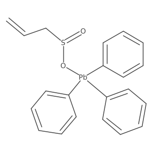 Plumbane, triphenyl[(2-propenylsulfinyl)oxy]- Structure