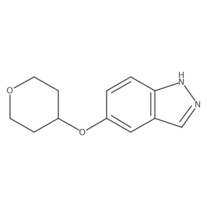 5-(tetrahydro-2H-pyran-4-yloxy)-1H-indazole结构式
