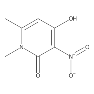 4-Hydroxy-1,6-dimethyl-3-nitro-2(1H)-pyridinone Structure