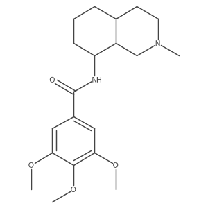 3,4,5-trimethoxy-N-(2-methyl-3,4,4a,5,6,7,8,8a-octahydro-1H-isoquinolin-8-yl)benzamide结构式