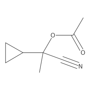 alpha-(Acetyloxy)-alpha-methyl-cyclopropaneacetonitrile Structure