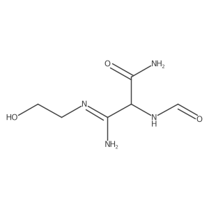 2-(Formylamino)-3-[(2-hydroxyethyl)amino]-3-iminopropanamide结构式