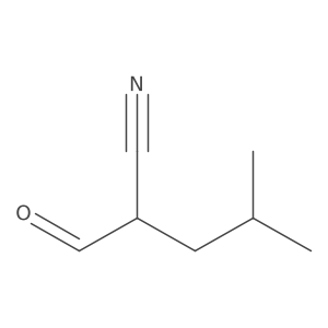 2-Formyl-4-methylpentanenitrile Structure