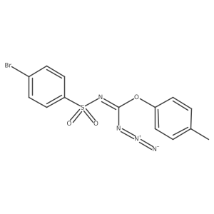 N-[Azido(4-methylphenoxy)methylene]-4-bromobenzenesulfonamide Structure
