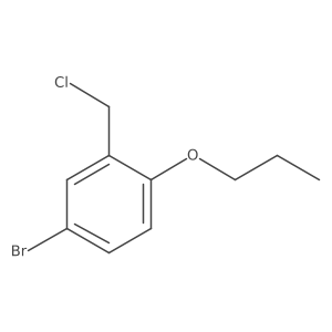 4-Bromo-2-(chloromethyl)-1-propoxybenzene结构式