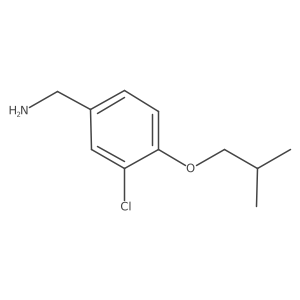 3-Chloro-4-isobutoxy-benzylamine Structure