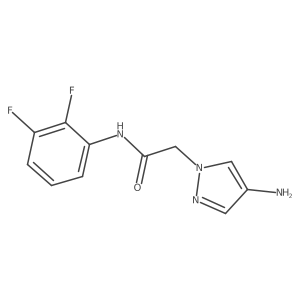 2-(4-amino-1H-pyrazol-1-yl)-N-(2,3-difluorophenyl)acetamide Structure