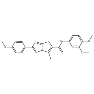 N-(3,4-dimethoxyphenyl)-6-(4-methoxyphenyl)-3-methylimidazo[2,1-b][1,3]thiazole-2-carboxamide Structure